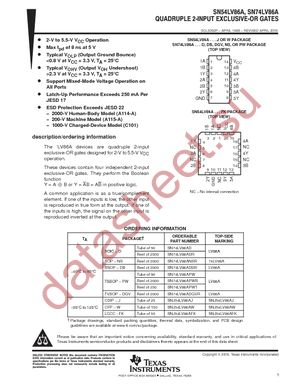 SN74LV86AD datasheet  